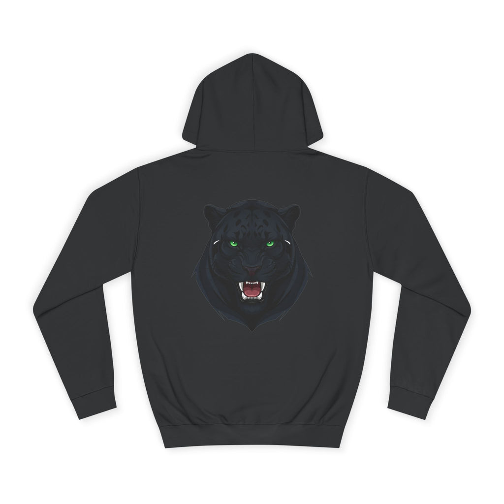 VANTA Black Panther Hoodie — Neon Green Logo Front & Roaring Panther Back