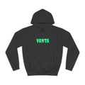 VANTA Black Panther Hoodie — Neon Green Logo Front & Roaring Panther Back